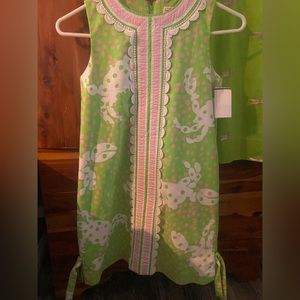 SOLDLilly Pulitzer Girls Size 12 Crabby Polka Dot Shift Dress